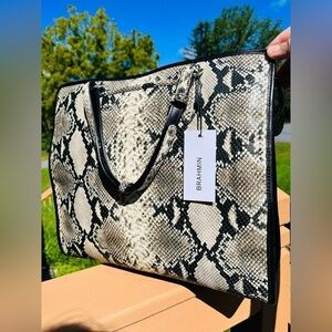 Brahmin Tia Large Tote Caviar Felix Melbourne Leather NWT